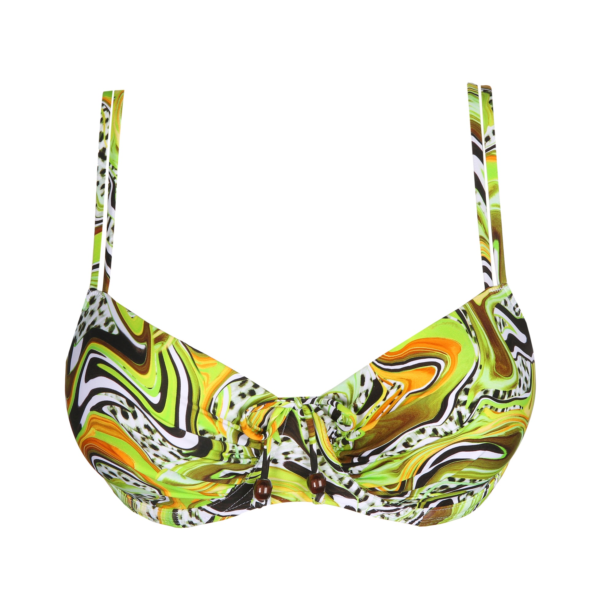 PrimaDonna Swim Jaguarau voorgevormde balconette bikini Lime swirl