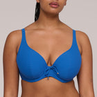 PrimaDonna Swim Aswan voorgevormde plunge bikinitop Delphinium Cheer Blue