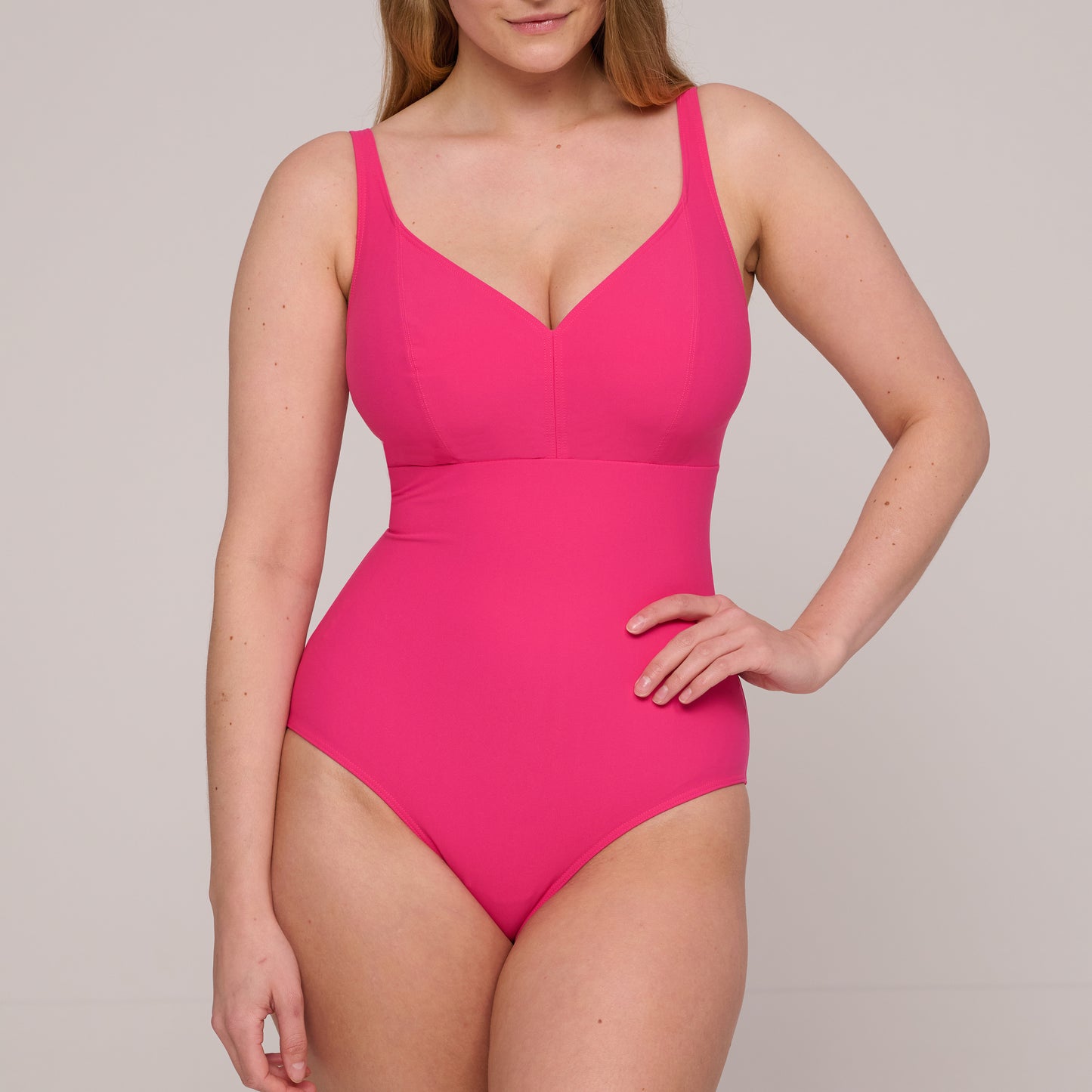 PrimaDonna Swim Aswan plunge badpak zonder beugels Dragon Fruit