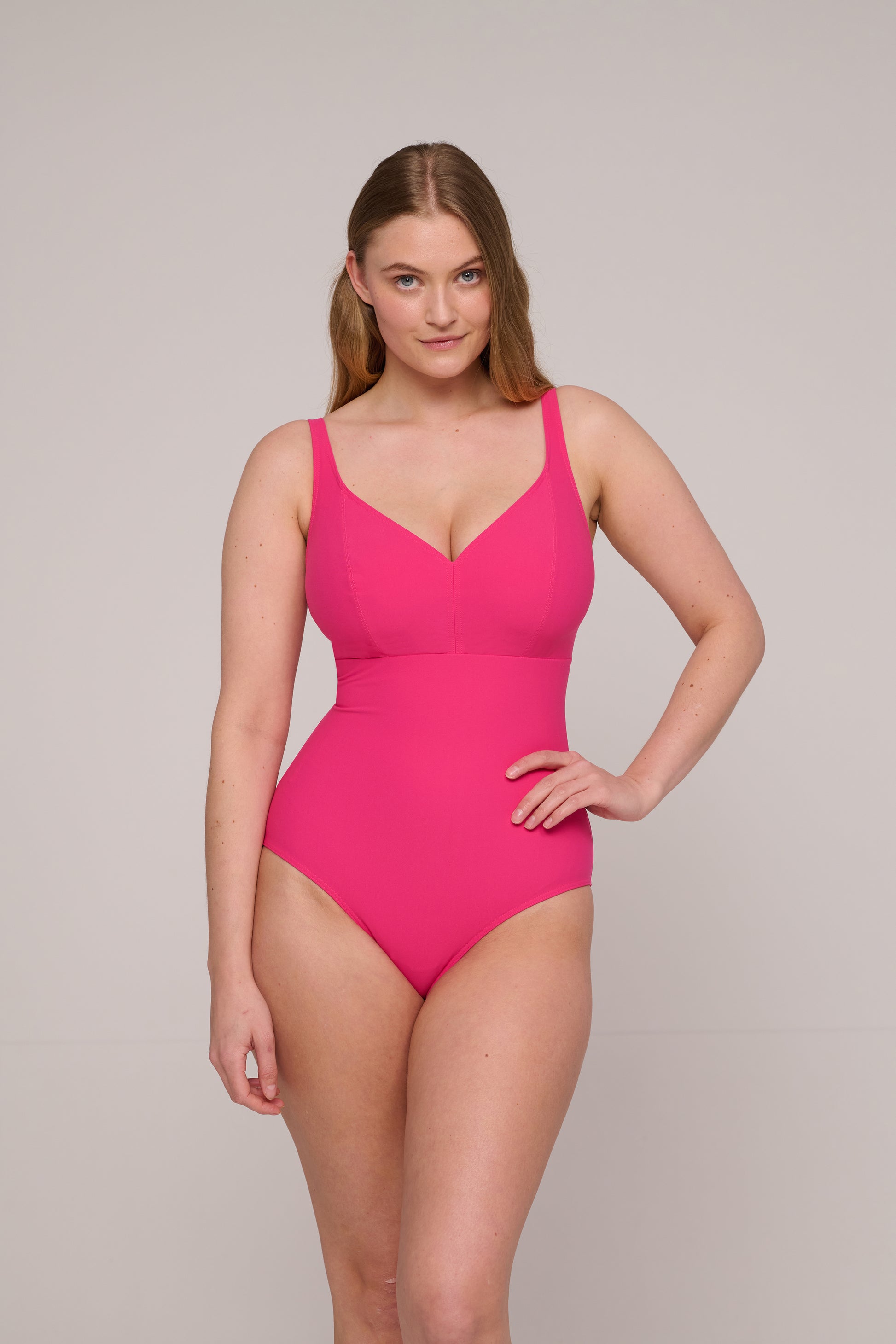 PrimaDonna Swim Aswan plunge badpak zonder beugels Dragon Fruit