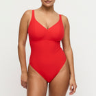 Primadonna Swim Aswan plunge badpak zonder beugels fiesta rood