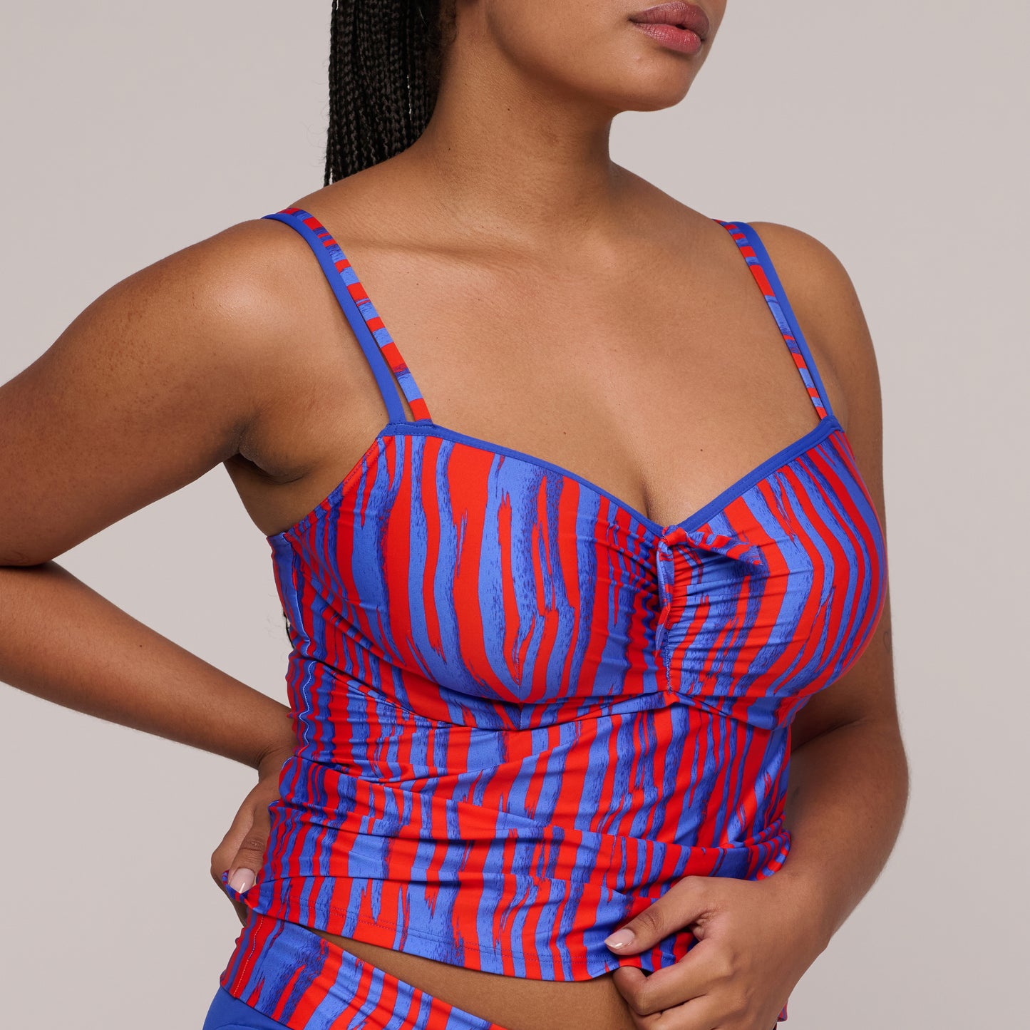 PrimaDonna Swim Skudai voorgevormde volle cup tankini Wild stripes