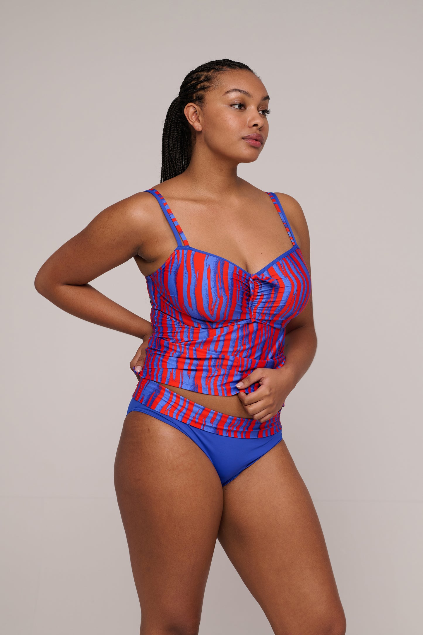 PrimaDonna Swim Skudai voorgevormde volle cup tankini Wild stripes