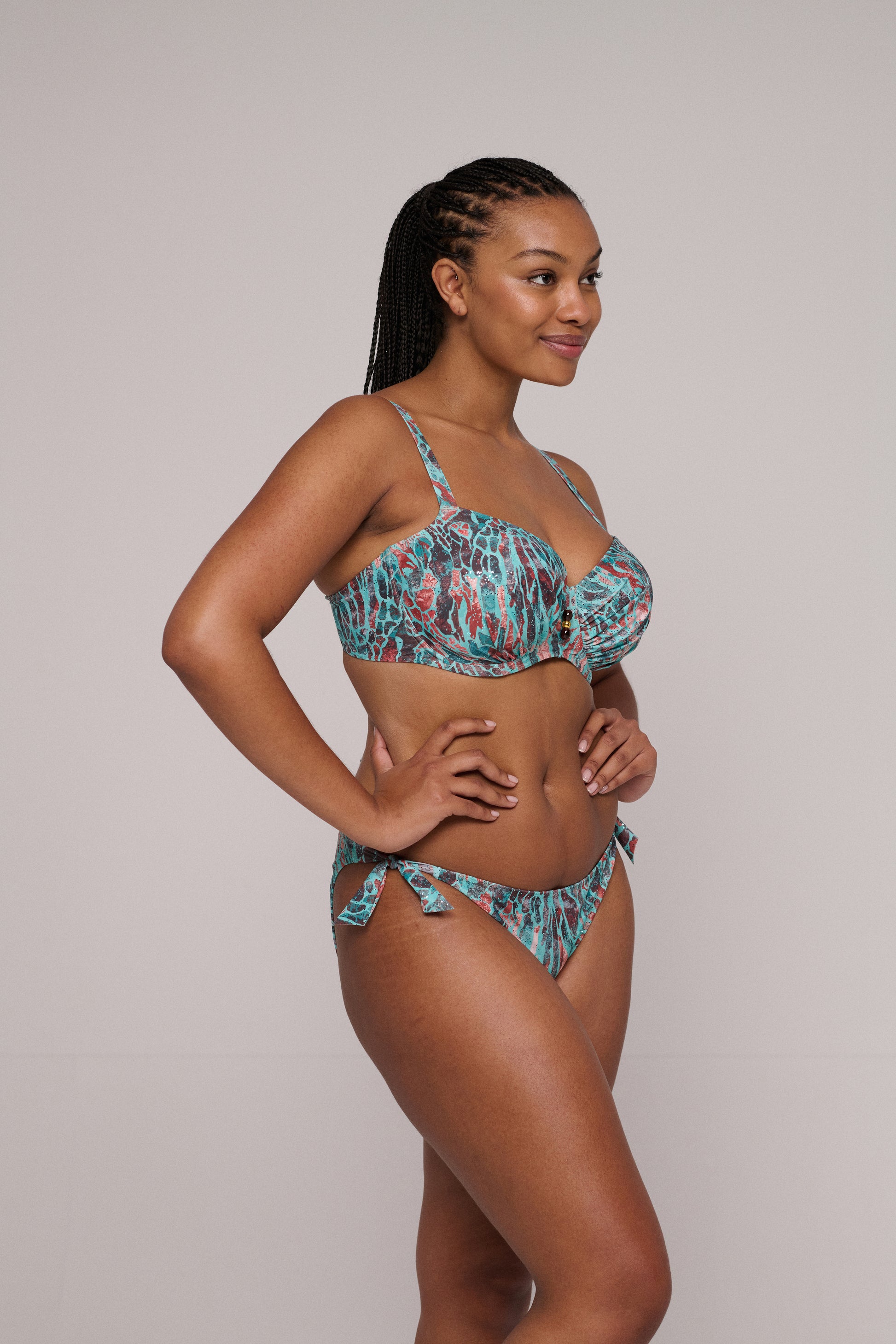 PrimaDonna Swim Riyad voorgevormde balconette bikini Turquoise Seas