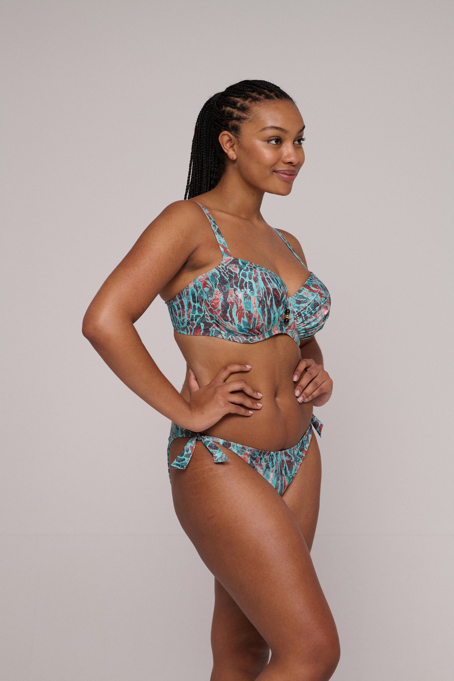 PrimaDonna Swim Riyad bikini heupslip met koordjes Turquoise Seas