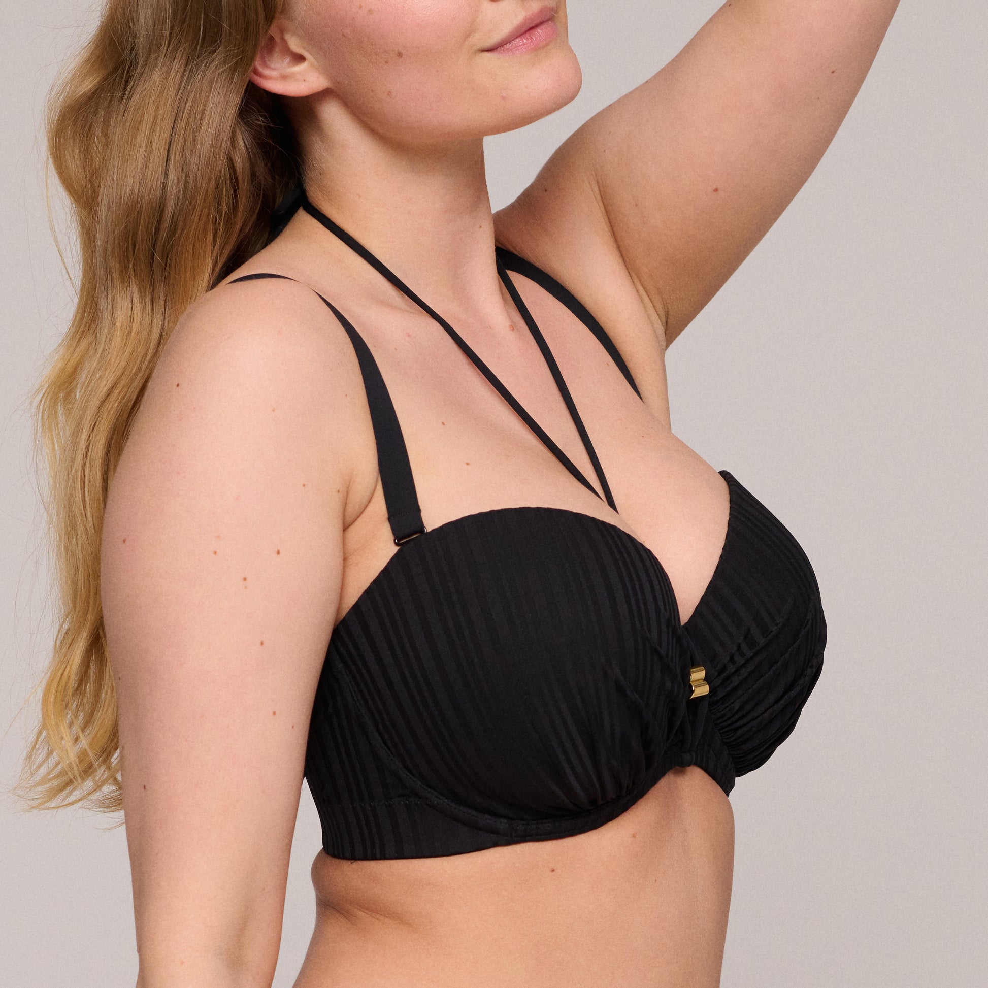 PrimaDonna Swim Kiruna voorgevormde bikini strapless zwart