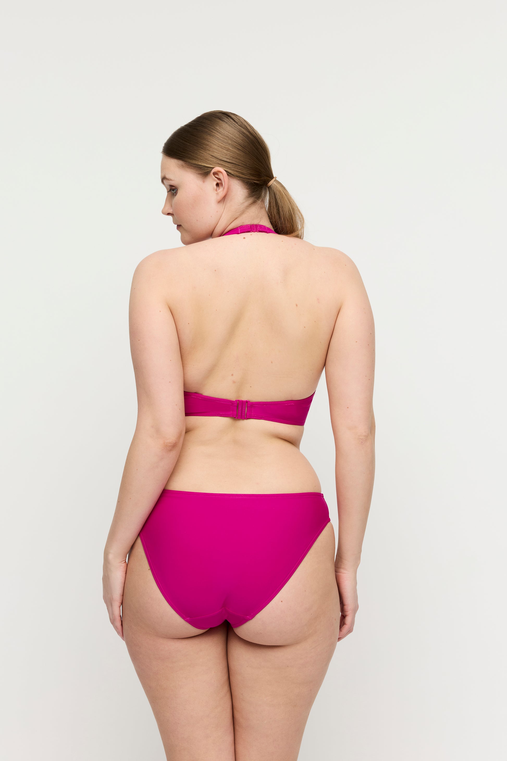 Primadonna Swim Uvita voorgevormde plunge bikinitop Deep Magenta