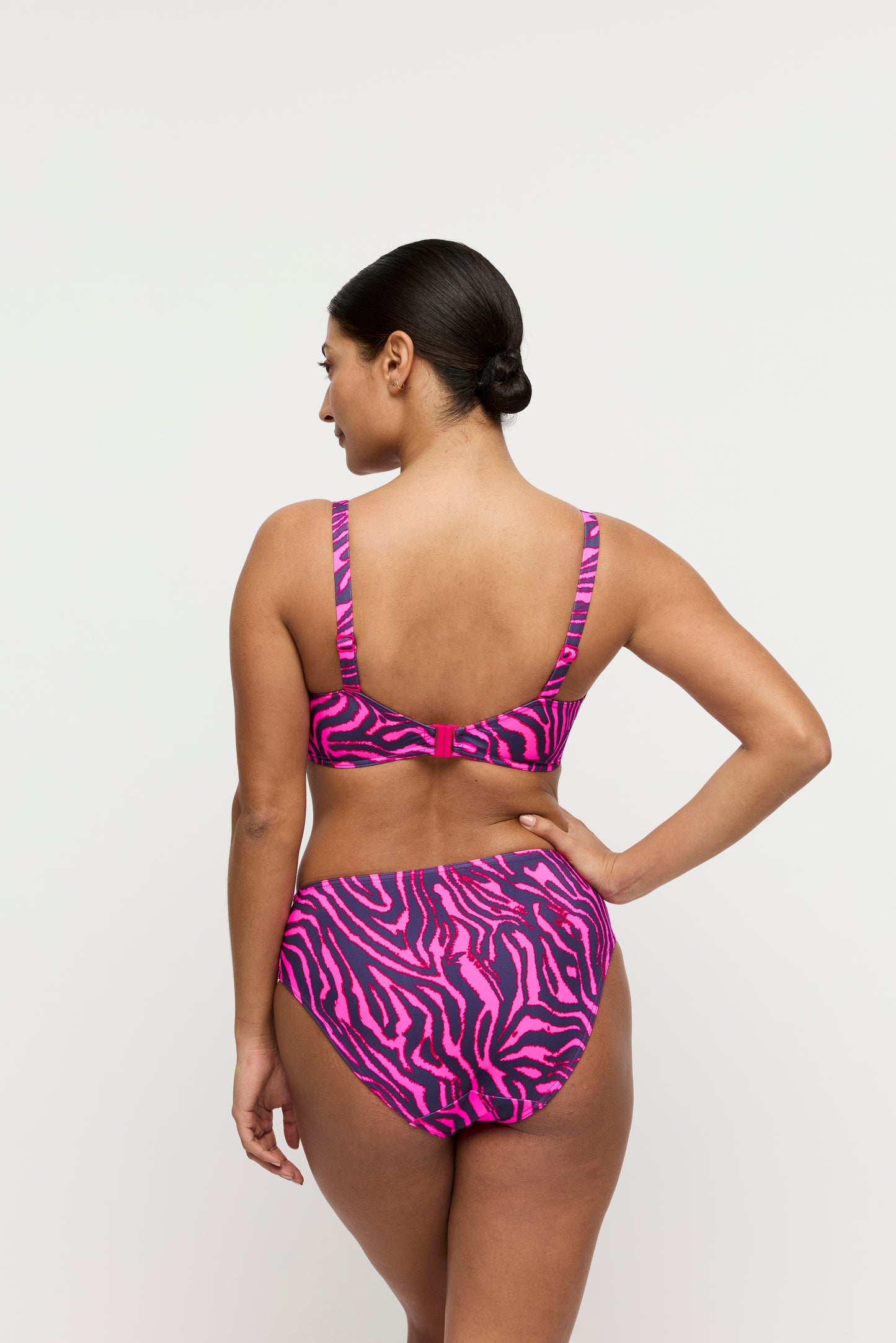 Primadonna Swim Malabo volle cup bikinitop hot pink zebra