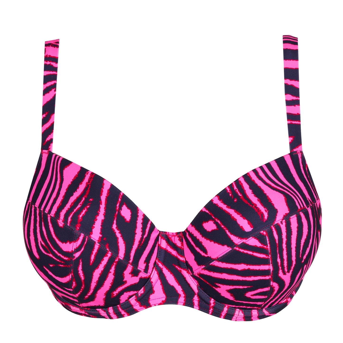 Primadonna Swim Malabo voorgevormde balconette bikini hot pink zebra