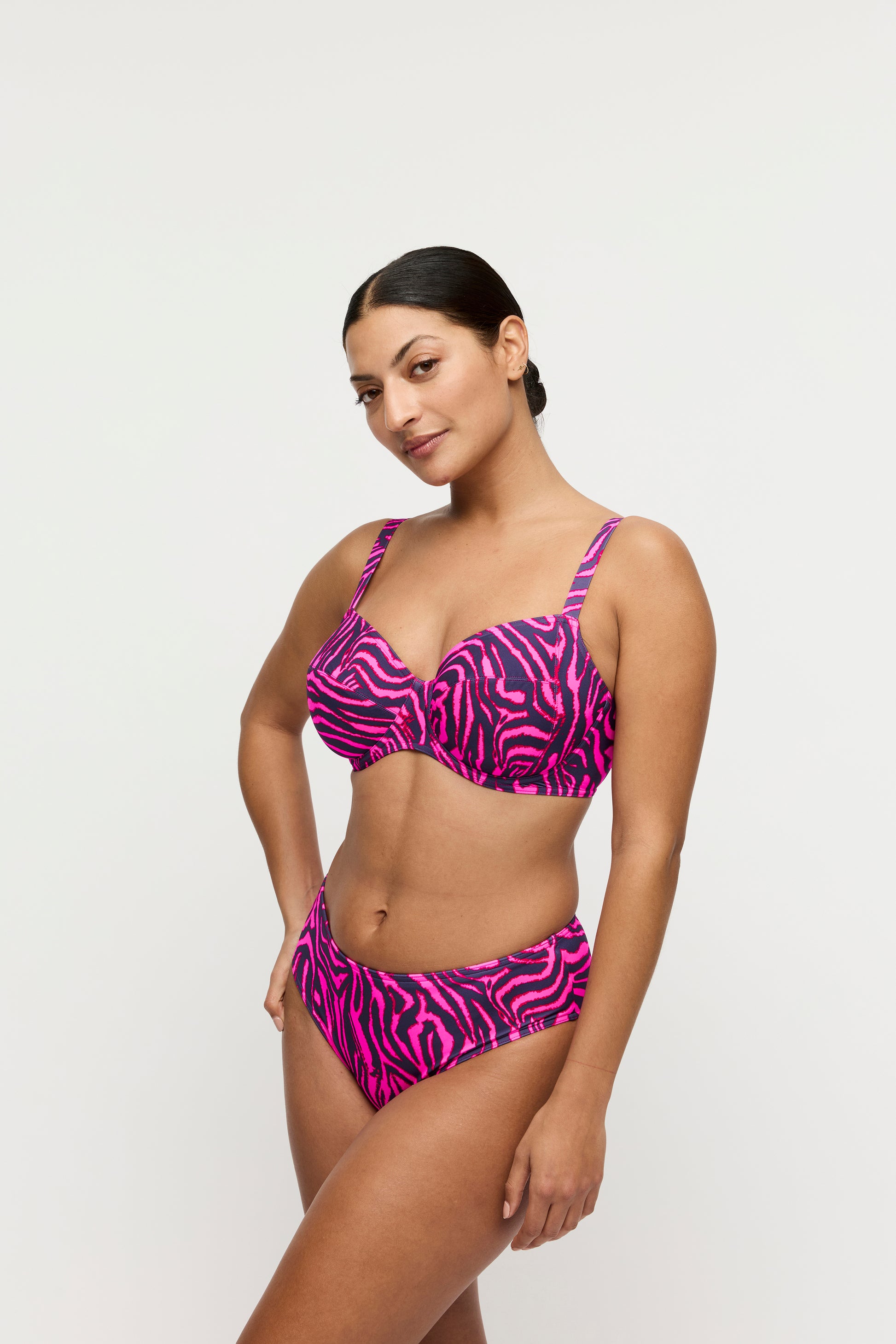 Primadonna Swim Malabo bikini tailleslip hot pink zebra