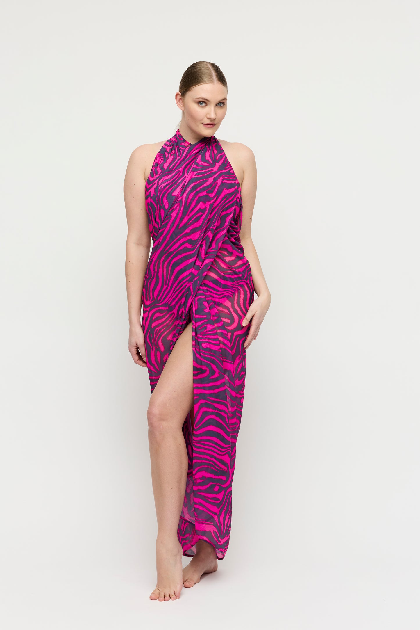 Primadonna Swim Malabo badmode pareo hot pink zebra