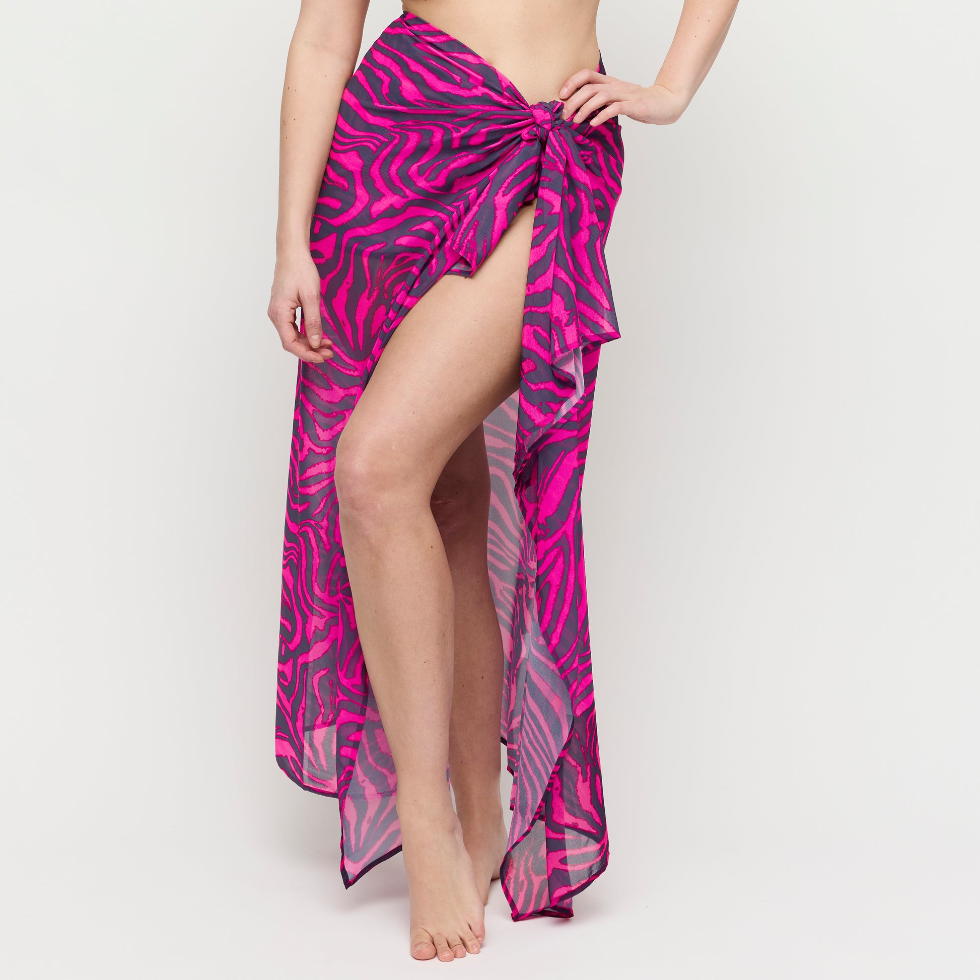Primadonna Swim Malabo badmode pareo hot pink zebra