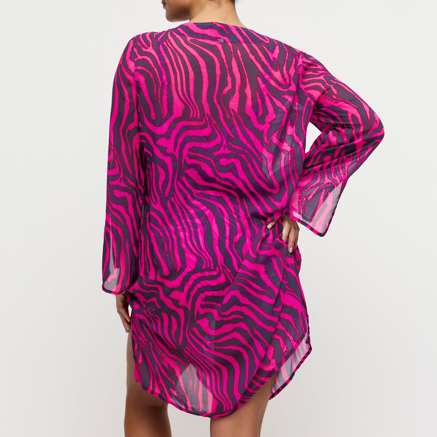 Primadonna Swim Malabo badmode caftan hot pink zebra