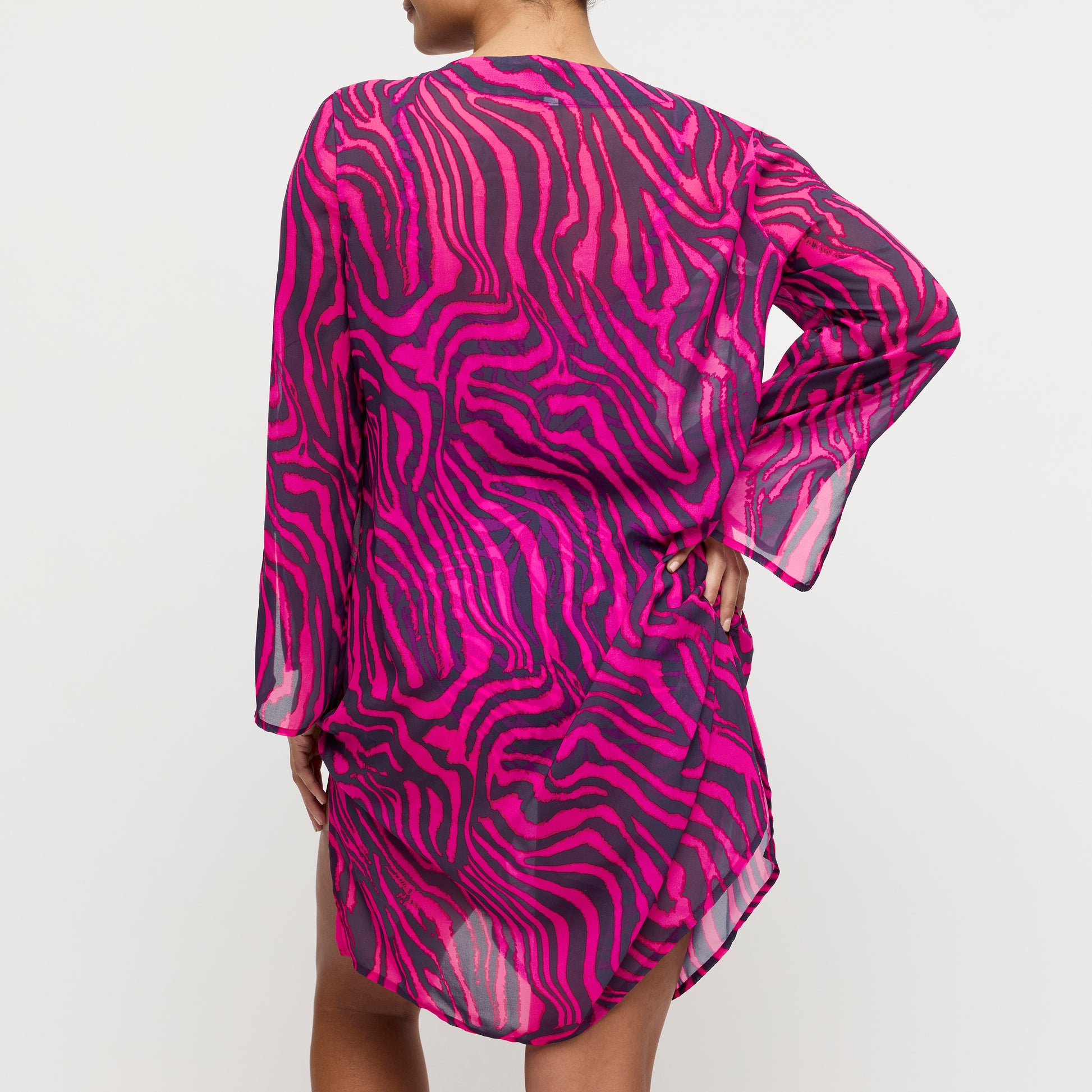 Primadonna Swim Malabo badmode caftan hot pink zebra