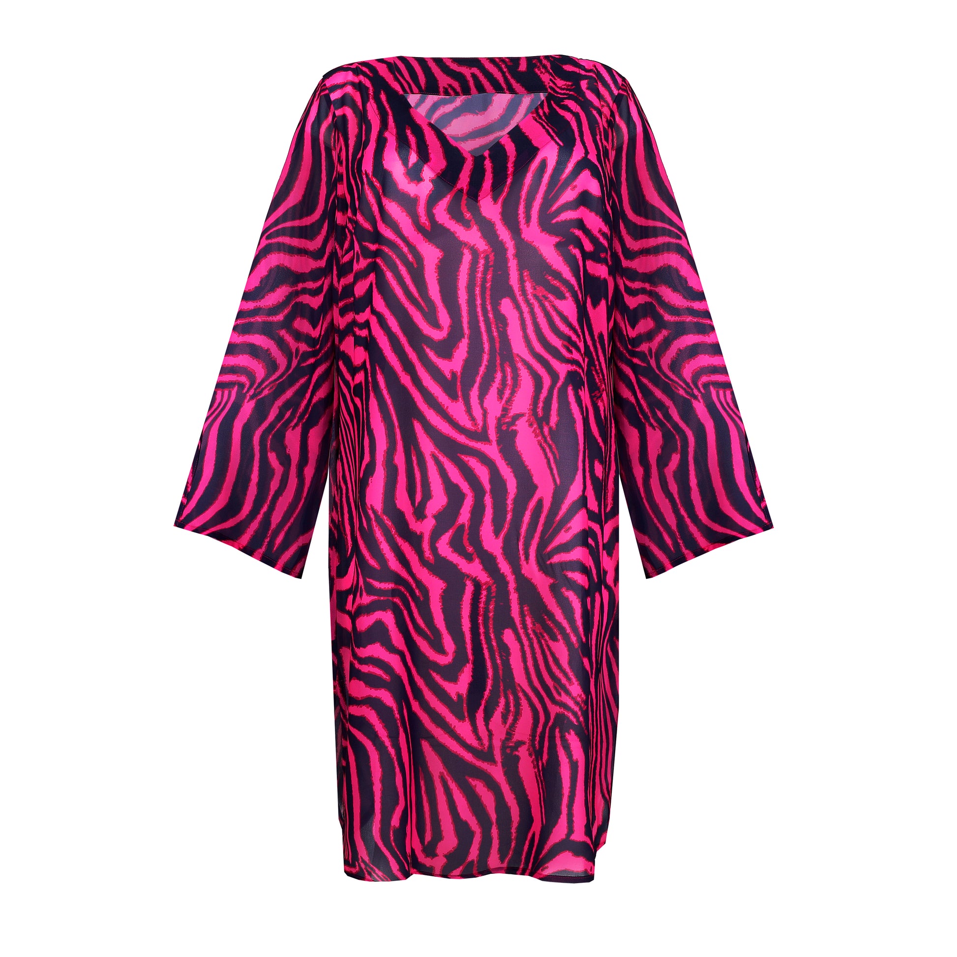 Primadonna Swim Malabo badmode caftan hot pink zebra