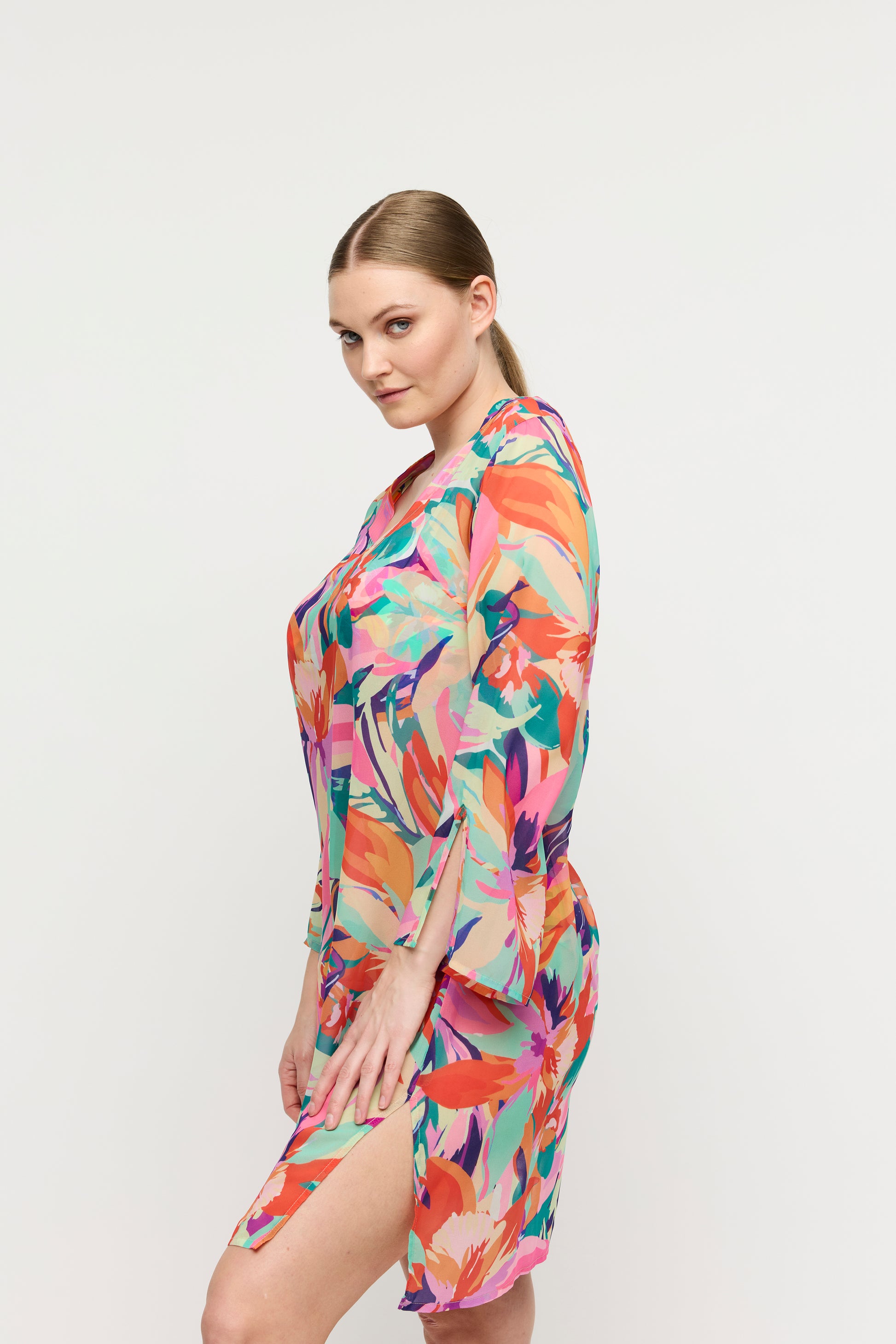 Primadonna Swim Varadeo badmode caftan Bright Tropics