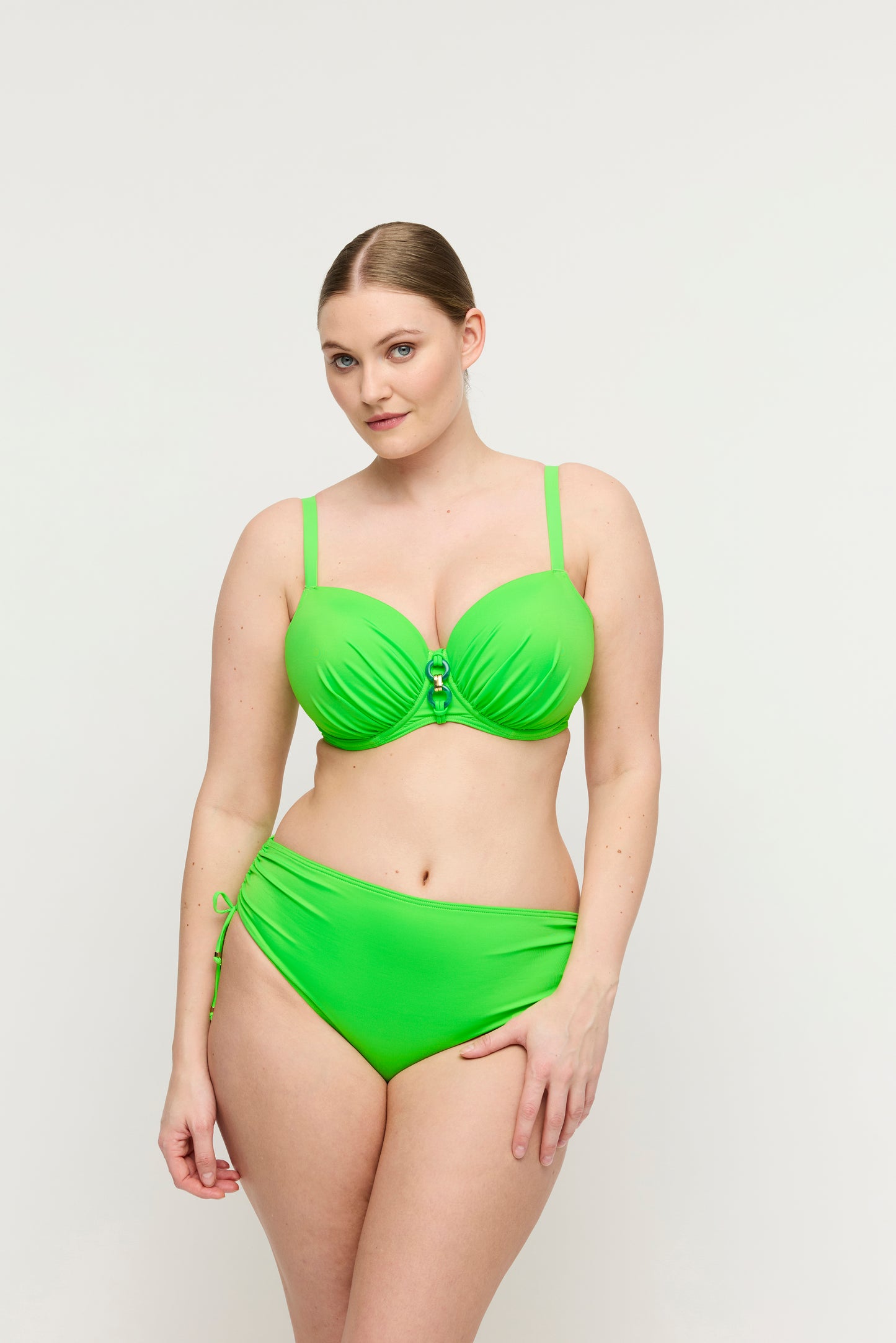 Primadonna Swim Pilon bikini tailleslip met koordjes Neon Lime