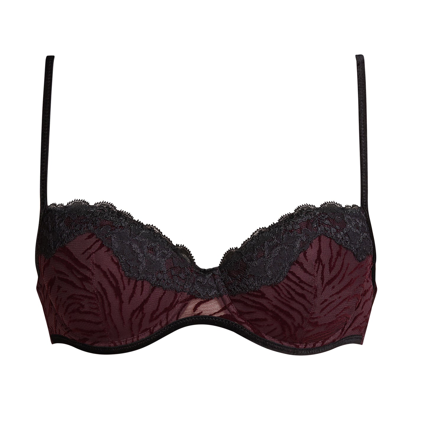 Andres Sarda Fraser balconnet bh met mousse cups wine