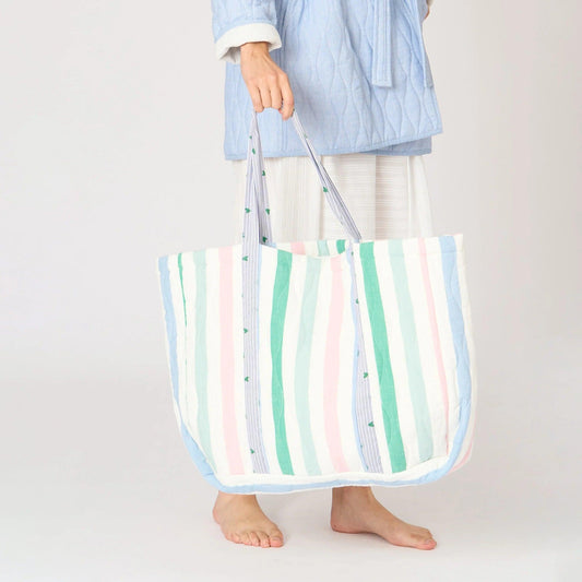 Dorélit Beach Bag accessoire Chambray gestreept - Lingerie Valentijn