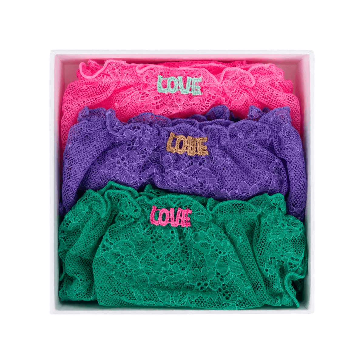 Love Stories 3-pack Weekend Lola slips - Lingerie Valentijn