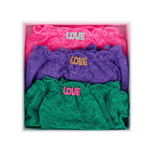 Love Stories 3-pack Weekend Lola slips - Lingerie Valentijn