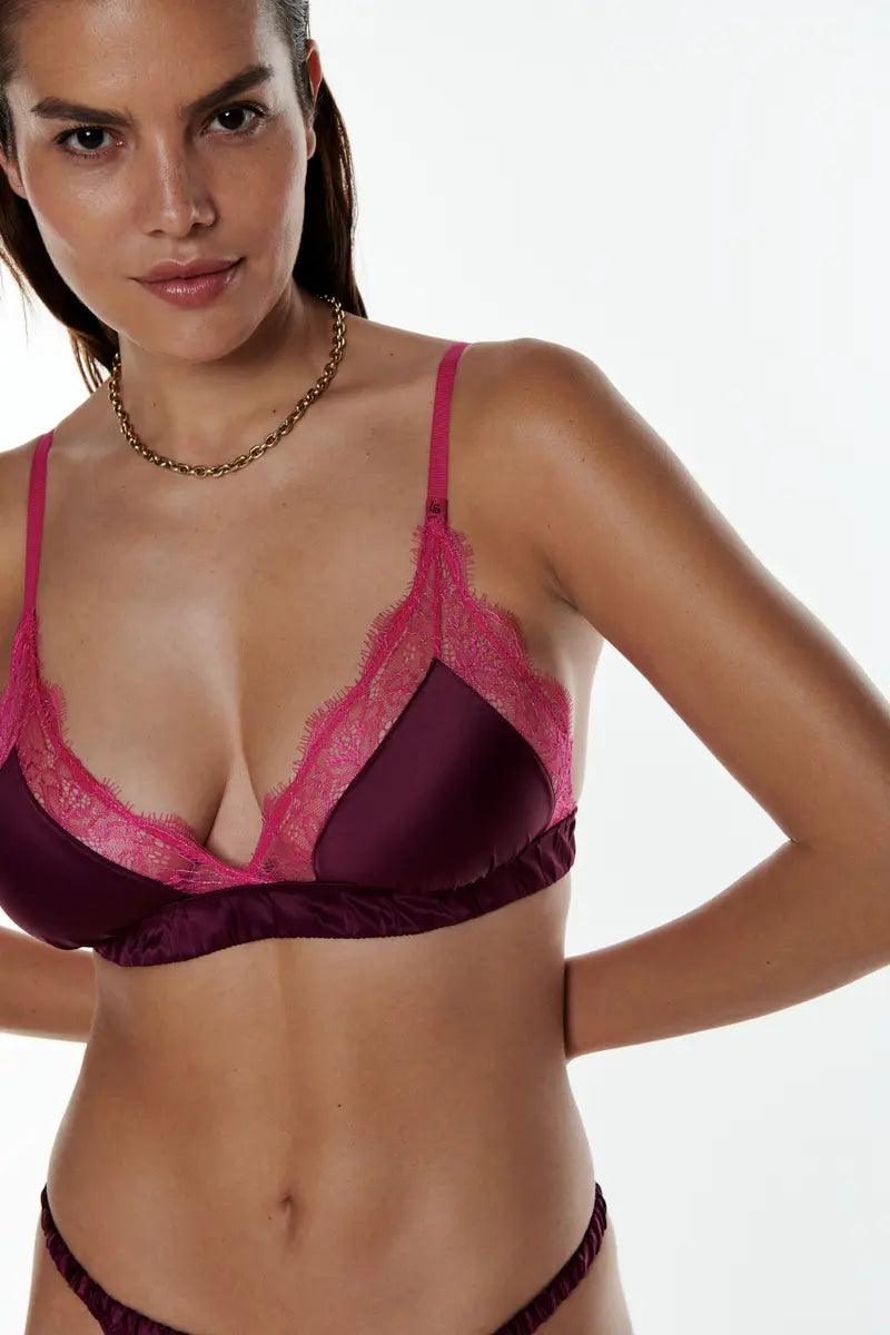 Love Stories Love Lace Bralette - burgundy - Lingerie Valentijn