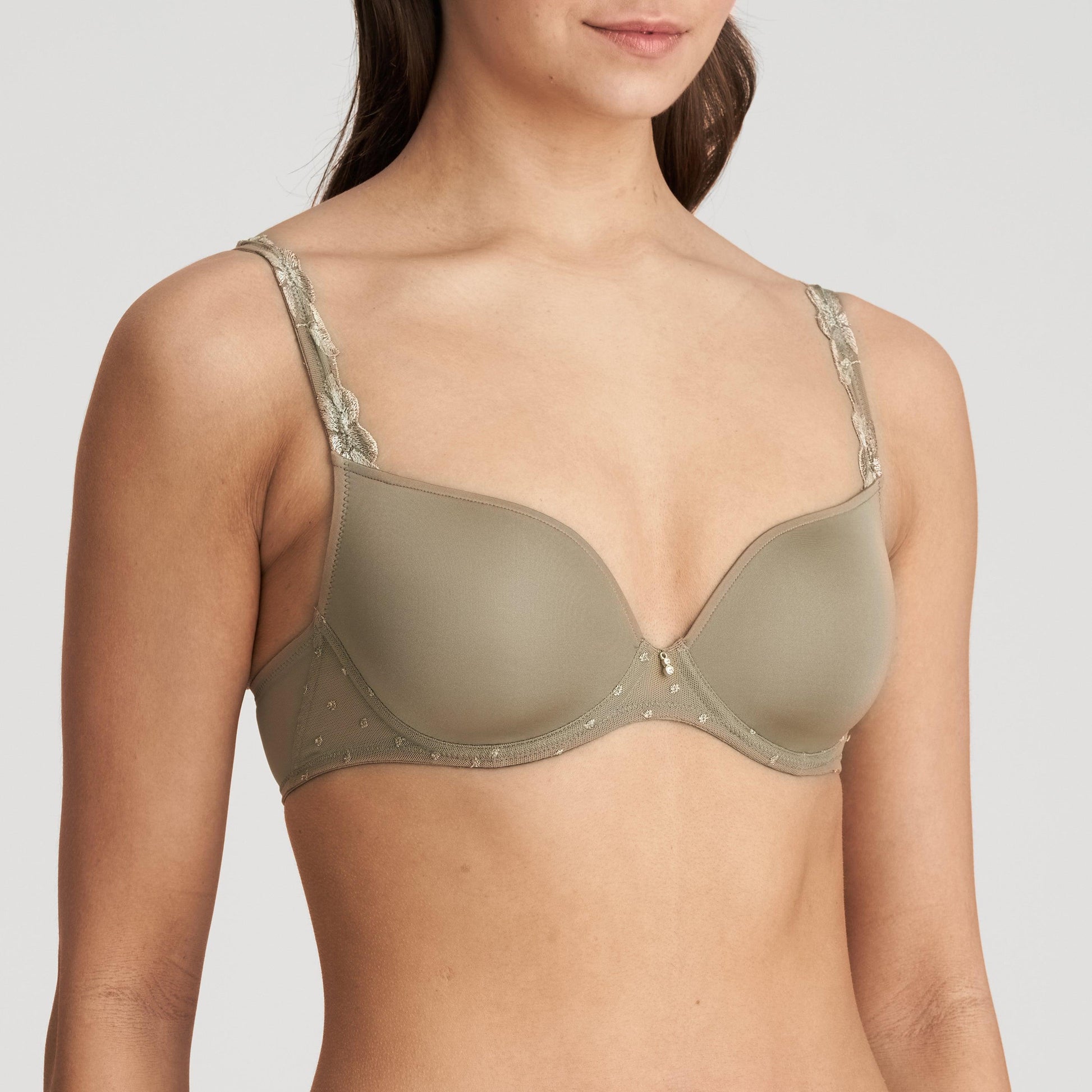 Marie Jo Agnes voorgevormde bh - hartvorm golden olive - Lingerie Valentijn