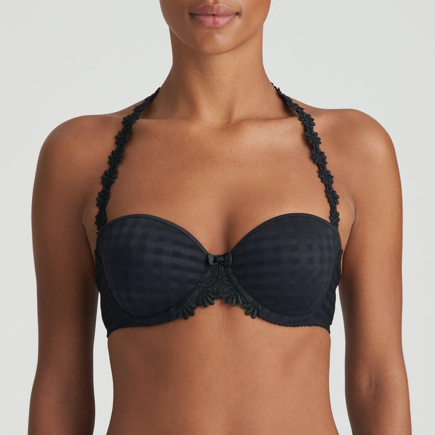 Marie Jo Avero voorgevormde bh - strapless zwart - Lingerie Valentijn