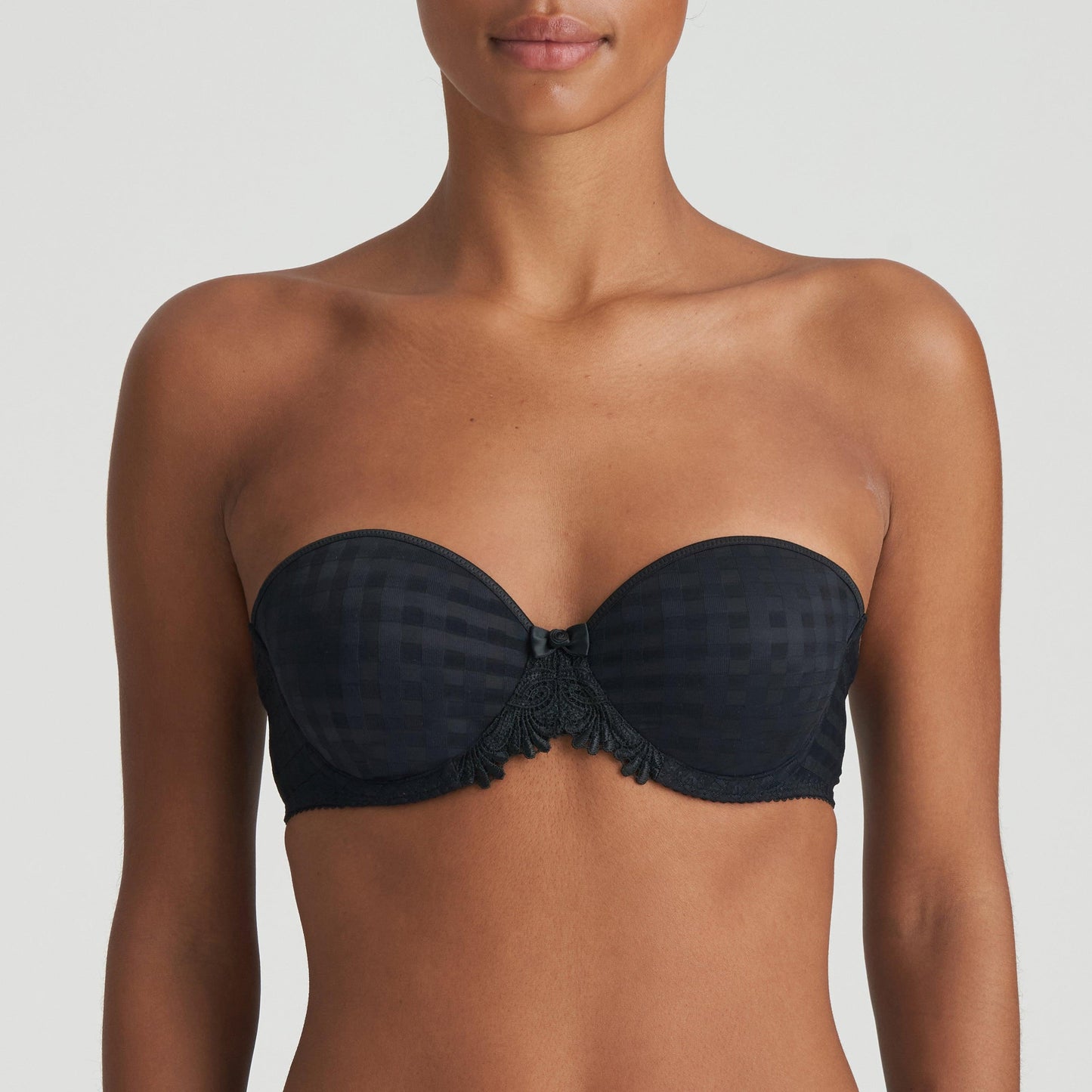 Marie Jo Avero voorgevormde bh - strapless zwart - Lingerie Valentijn