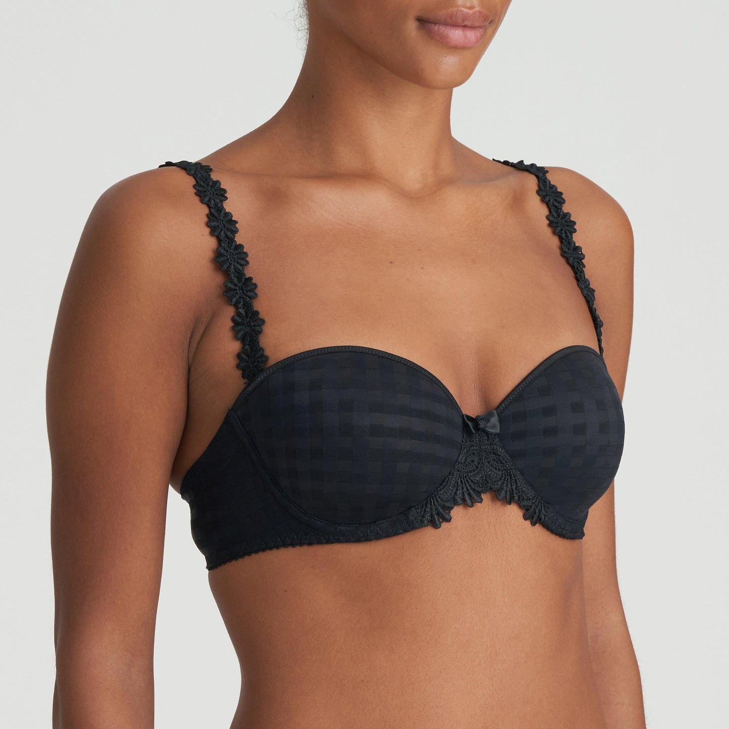 Marie Jo Avero voorgevormde bh - strapless zwart - Lingerie Valentijn