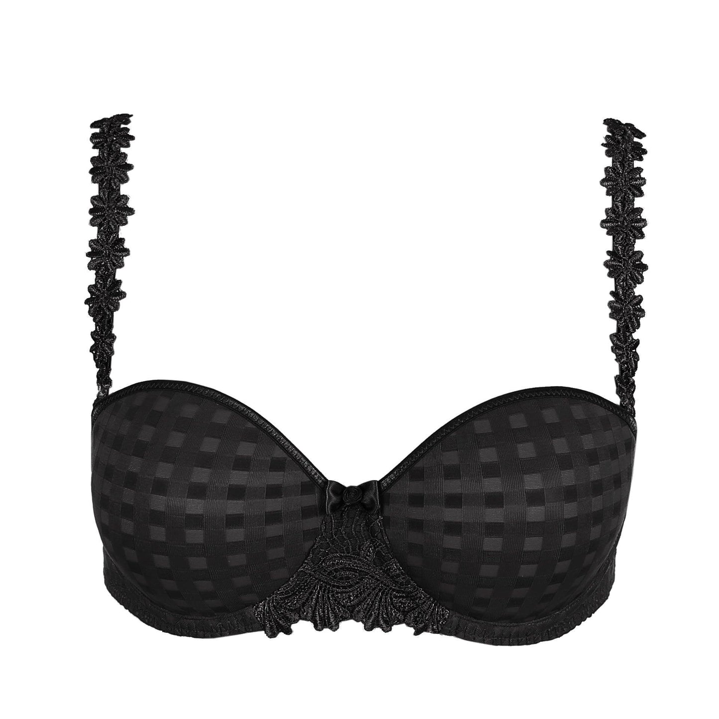 Marie Jo Avero voorgevormde bh - strapless zwart - Lingerie Valentijn