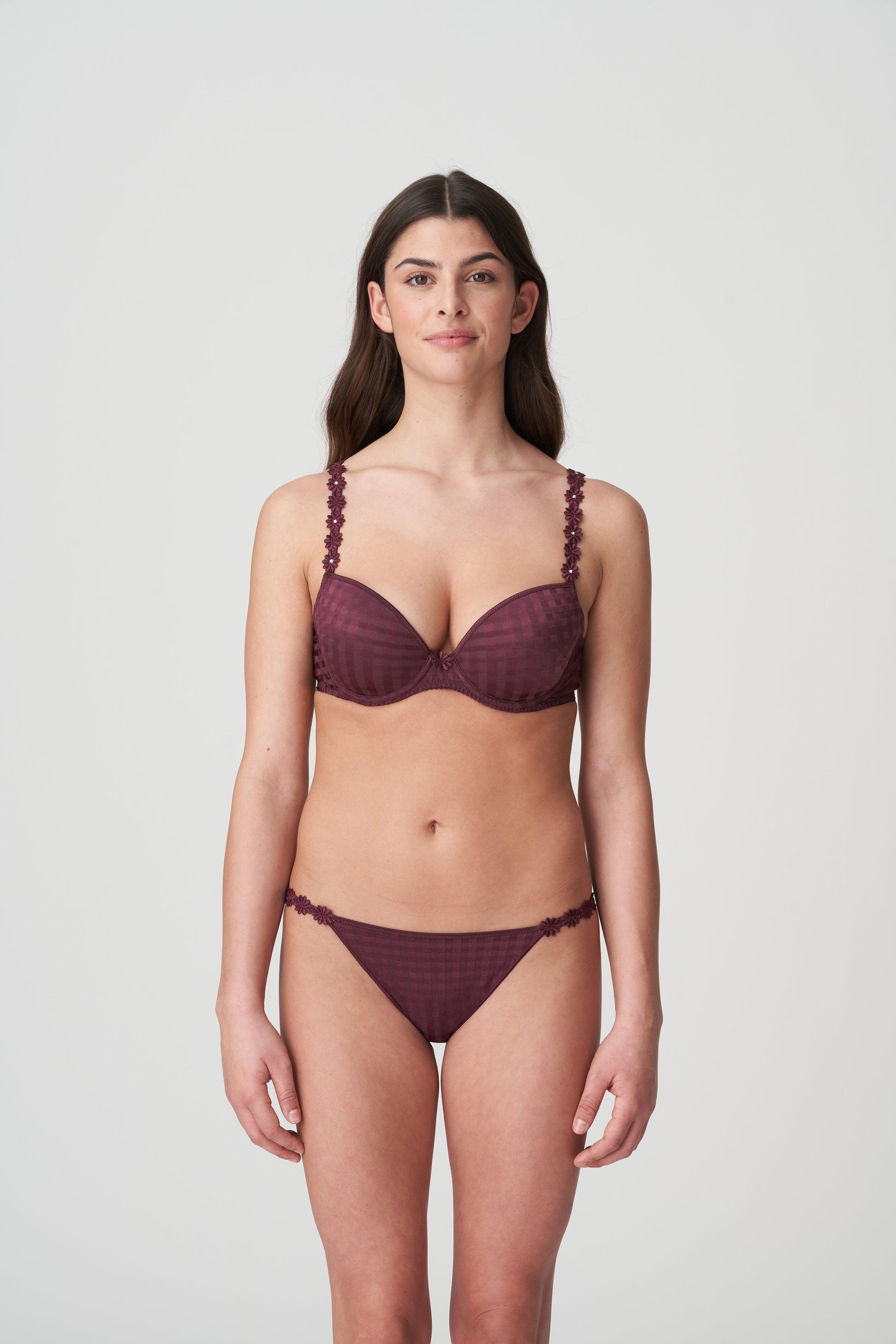 Marie Jo Avero voorgevormde plunge bh Wine - Lingerie Valentijn