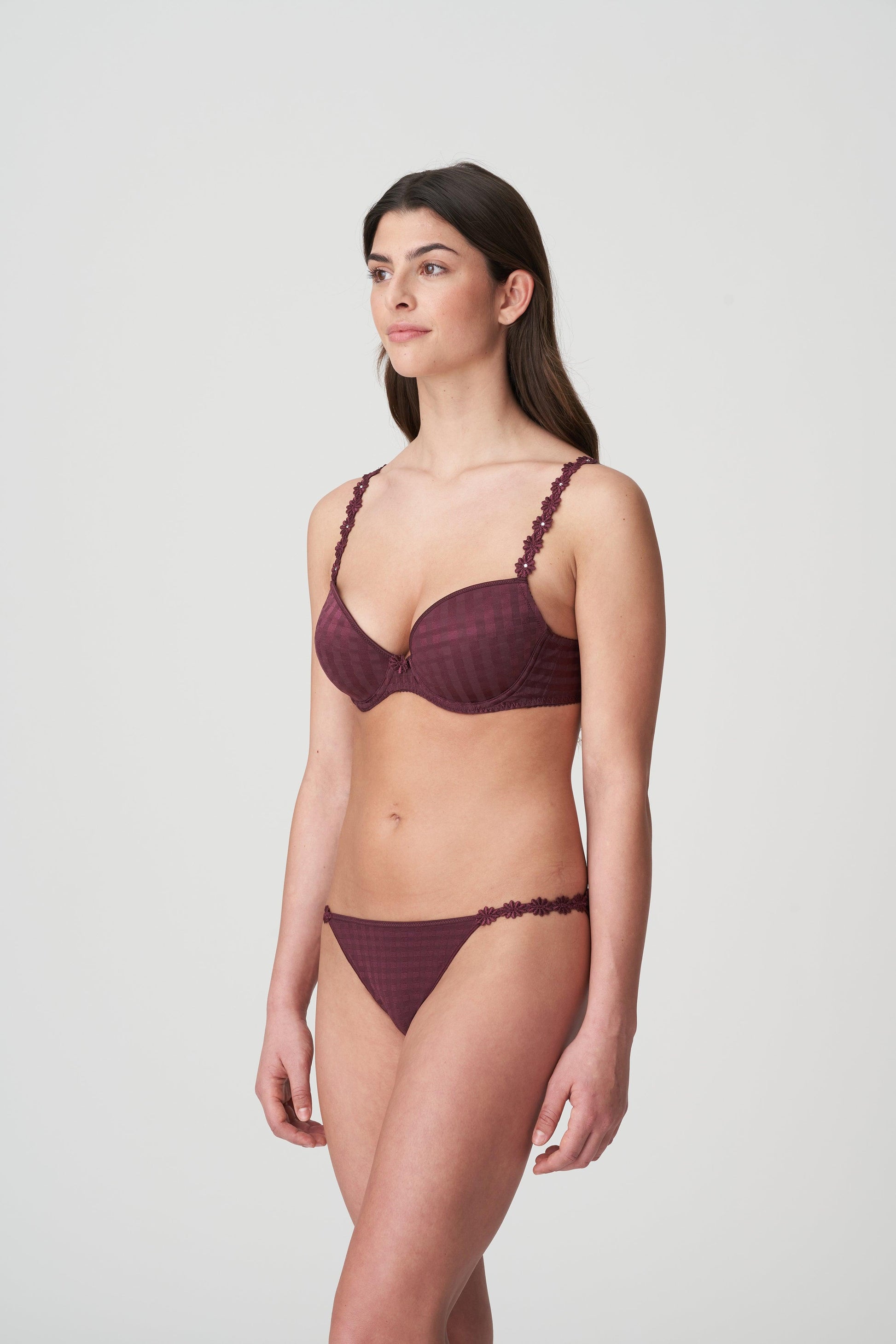 Marie Jo Avero voorgevormde plunge bh Wine - Lingerie Valentijn