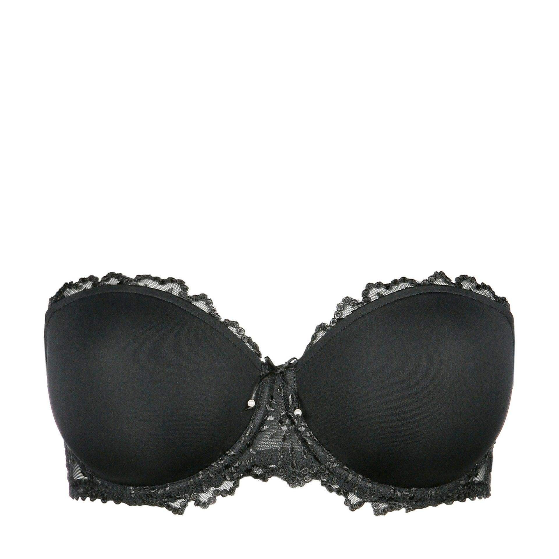 Marie Jo Jane voorgevormde bh - strapless zwart - Lingerie Valentijn