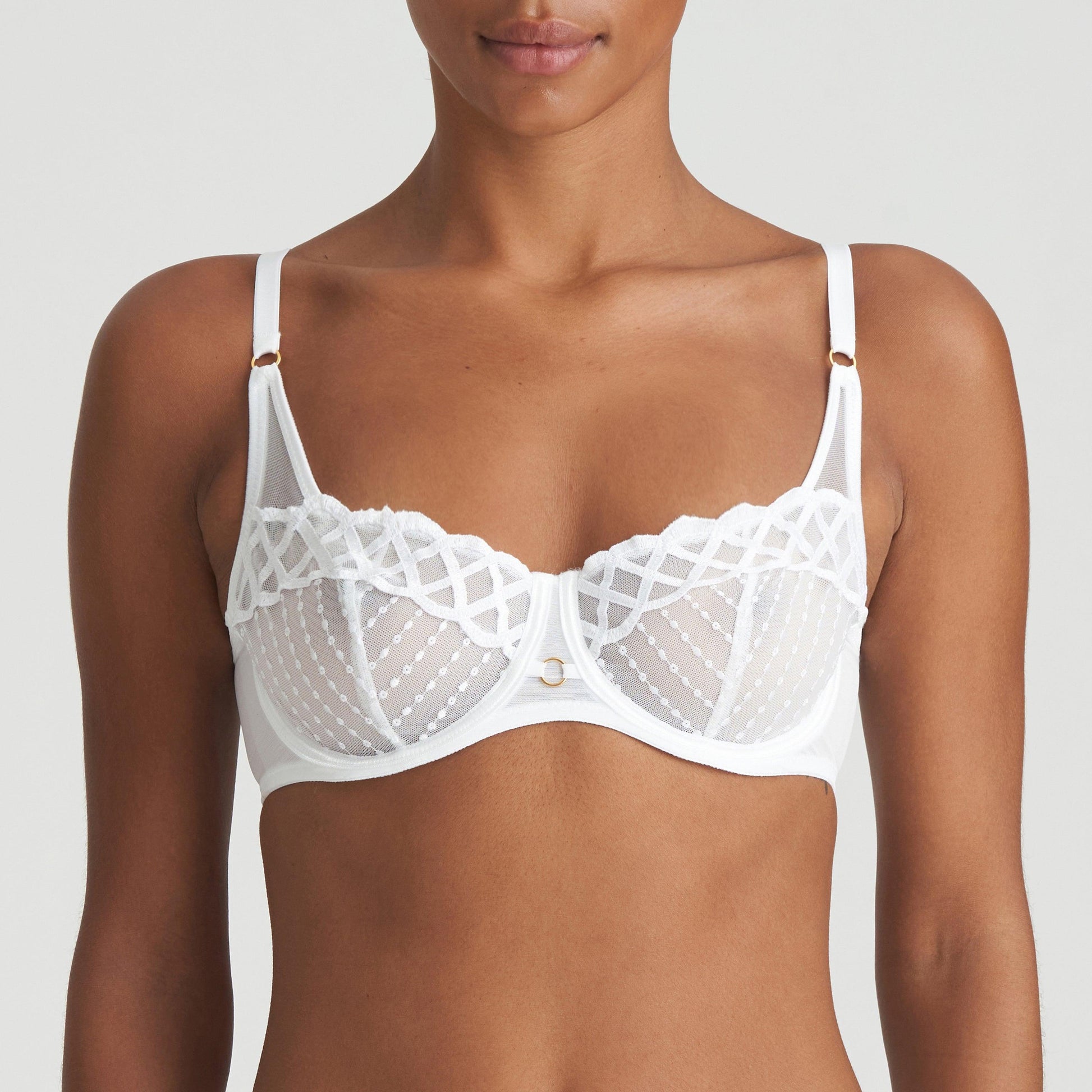 Marie Jo Jhana balconette bh verticale naad Wit - Lingerie Valentijn