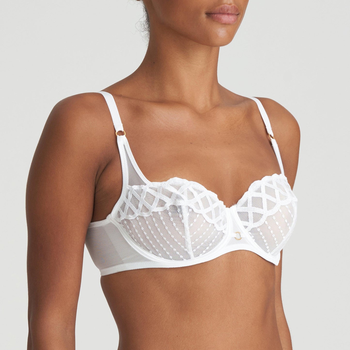 Marie Jo Jhana balconette bh verticale naad Wit - Lingerie Valentijn