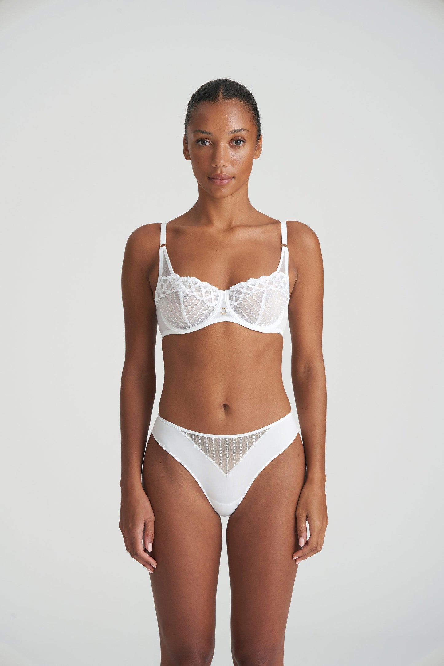 Marie Jo Jhana balconette bh verticale naad Wit - Lingerie Valentijn