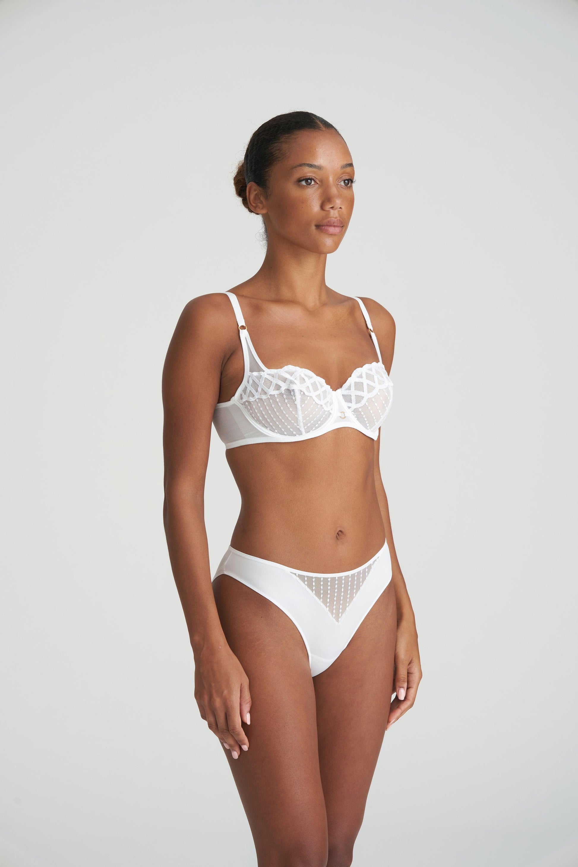 Marie Jo Jhana balconette bh verticale naad Wit - Lingerie Valentijn