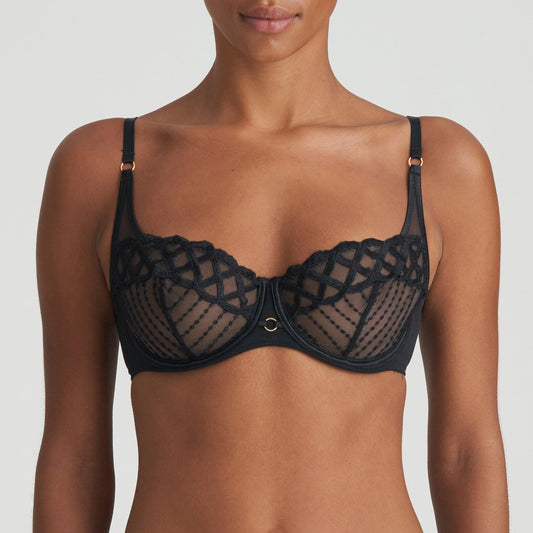 Marie Jo Jhana balconette bh verticale naad zwart - Lingerie Valentijn