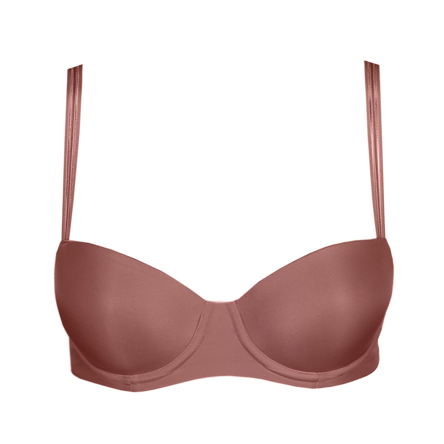 Marie Jo Louie voorgevormde balconette bh satin taupe - Lingerie Valentijn