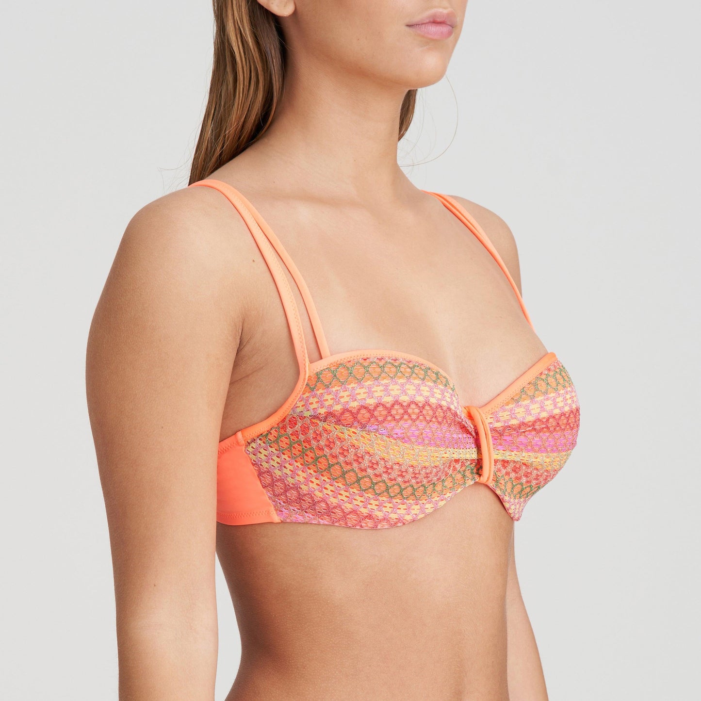 Marie Jo Swim Almoshi voorgevormde balconette bikini juicy peach - Lingerie Valentijn