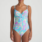 Marie Jo Swim Arubani voorgevormd plunge badpak Ocean Swirl - Lingerie Valentijn