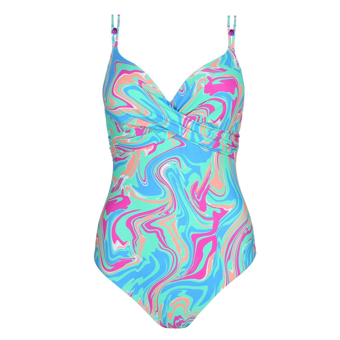 Marie Jo Swim Arubani voorgevormd plunge badpak Ocean Swirl - Lingerie Valentijn