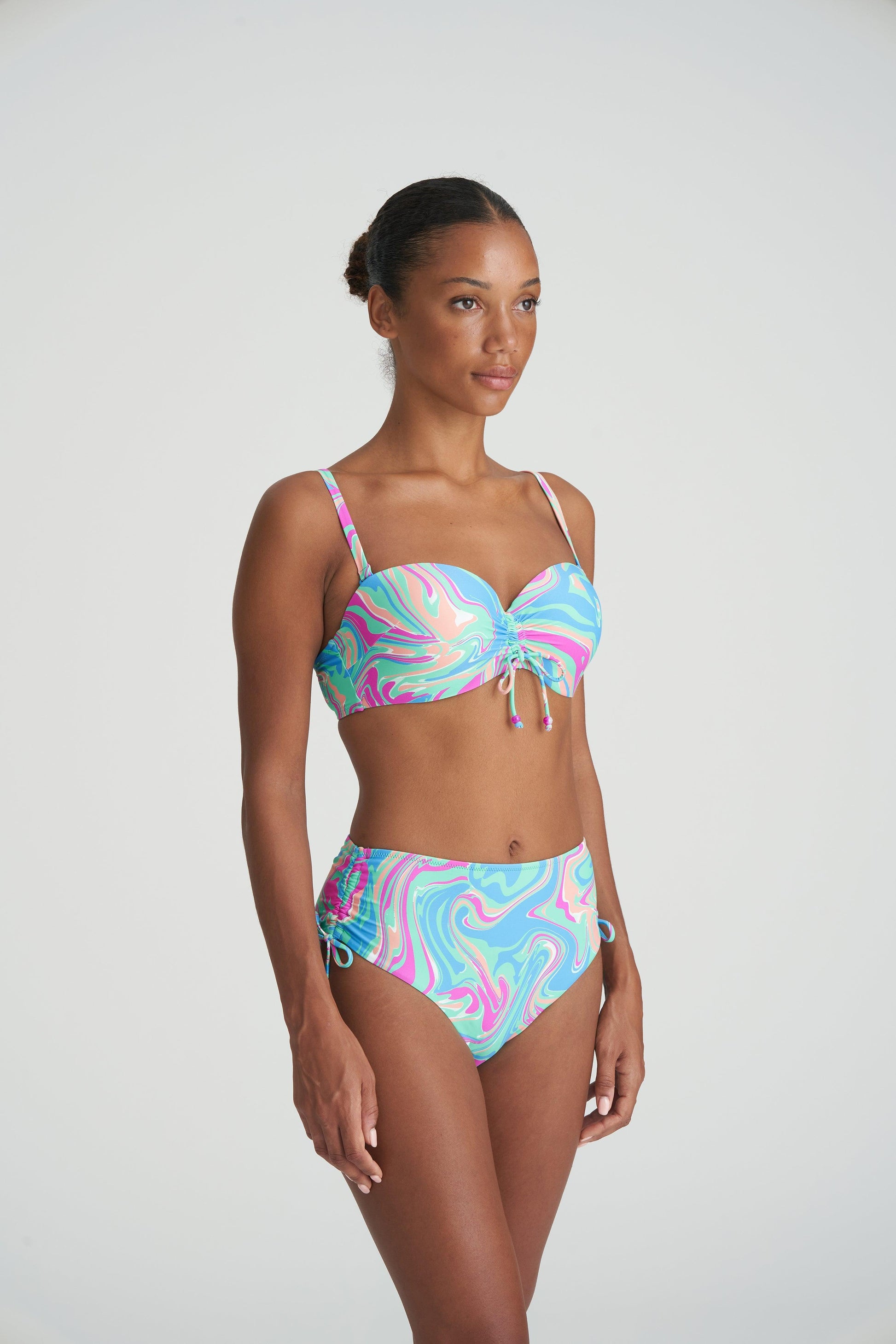 Marie Jo Swim Arubani voorgevormde bikini strapless Ocean Swirl - Lingerie Valentijn