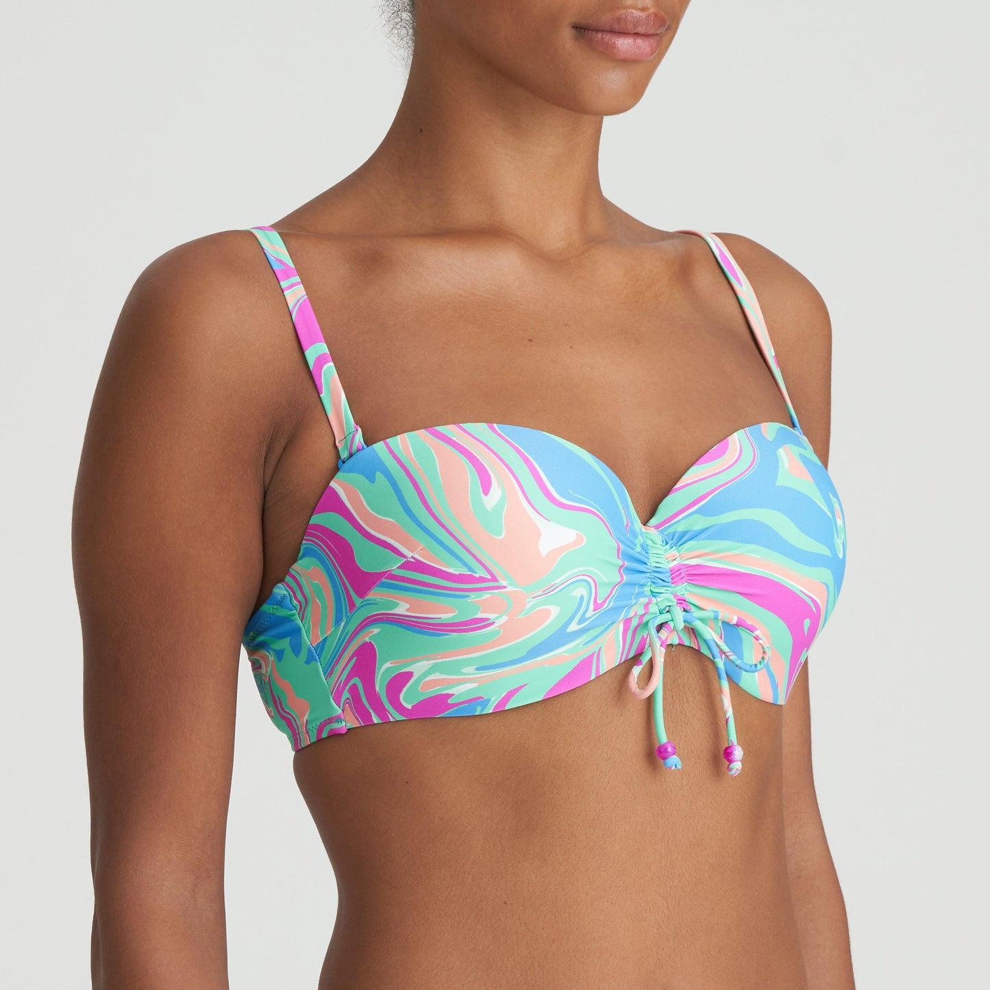 Marie Jo Swim Arubani voorgevormde bikini strapless Ocean Swirl - Lingerie Valentijn