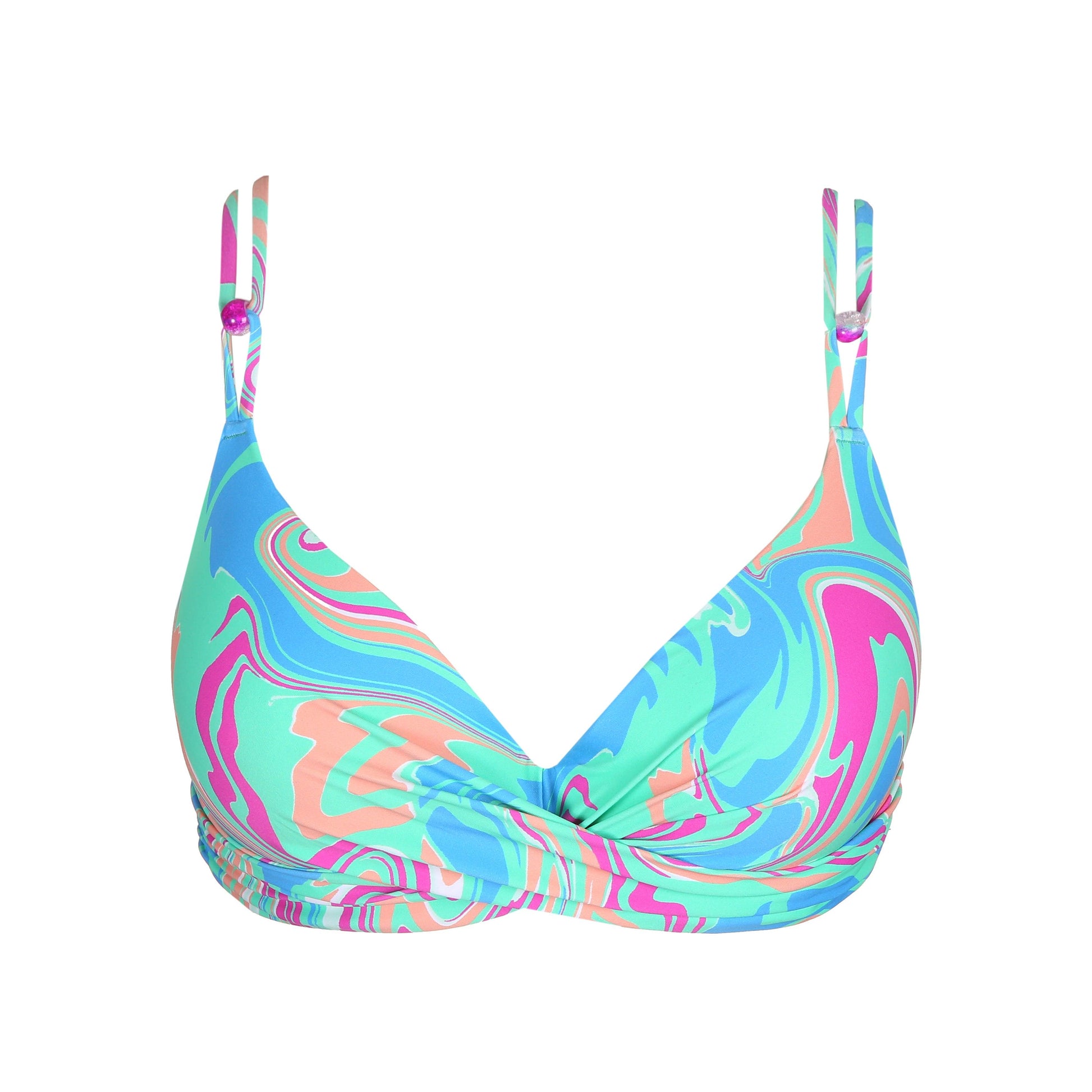 Marie Jo Swim Arubani voorgevormde plunge bikinitop Ocean Swirl - Lingerie Valentijn