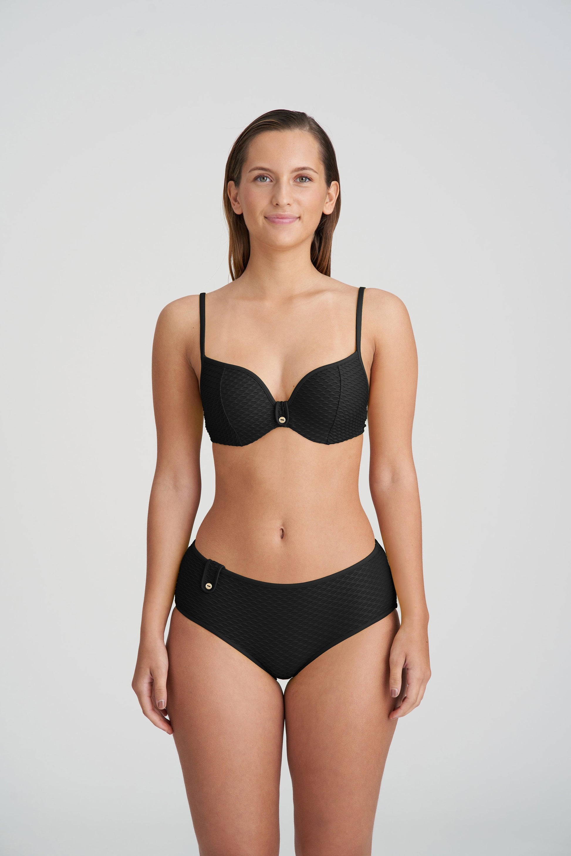 Marie Jo Swim Brigitte bikini hartvorm met mousse zwart - Lingerie Valentijn