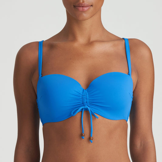 Marie Jo Swim Flidais voorgevormde bikini strapless mistral blauw - Lingerie Valentijn