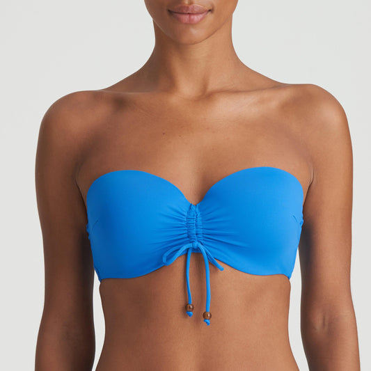 Marie Jo Swim Flidais voorgevormde bikini strapless mistral blauw - Lingerie Valentijn