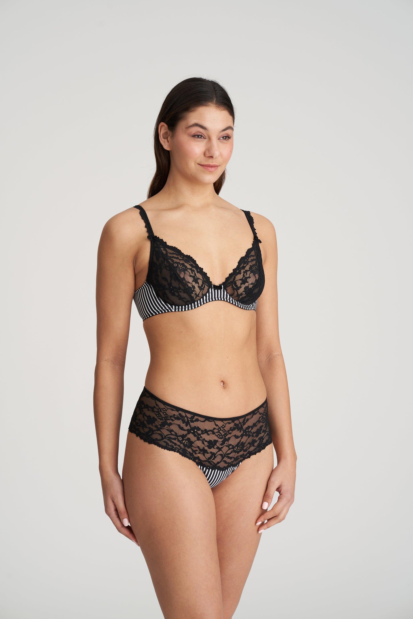 Marie Jo Sydny plunge bh tuxedo black - Lingerie Valentijn